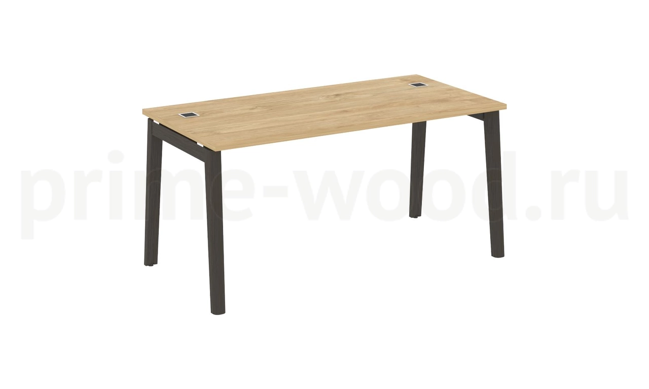Стол рабочий руководителя, опоры - массив дерева ONIX WOOD DIRECT 158x80x75 - фото 8