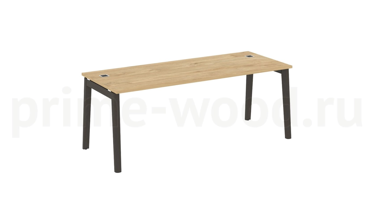 Стол рабочий руководителя, опоры - массив дерева ONIX WOOD DIRECT 198x80x75 - фото 8