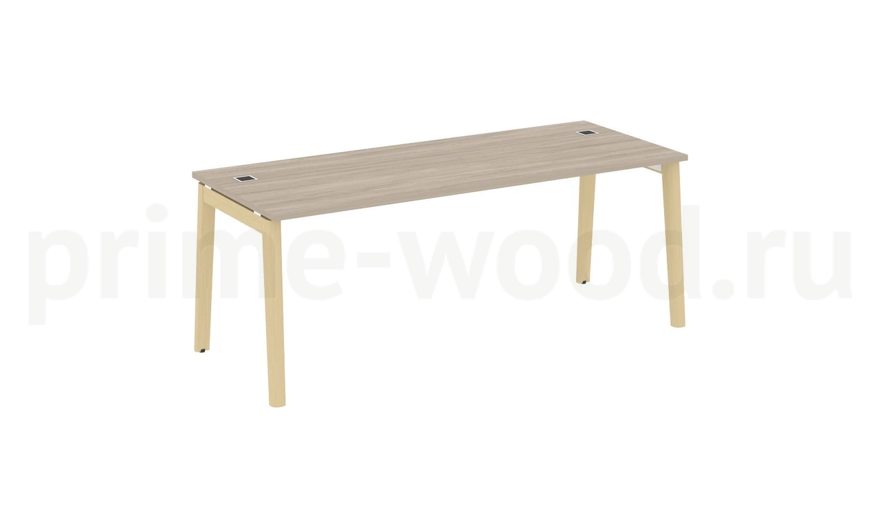 Стол рабочий руководителя, опоры - массив дерева ONIX WOOD DIRECT 198x80x75 - фото 1