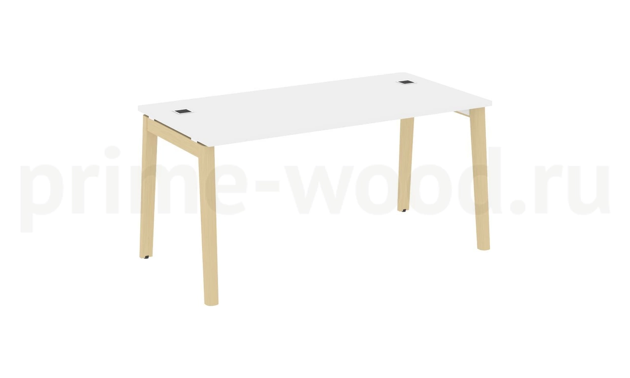 Стол рабочий руководителя, опоры - массив дерева ONIX WOOD DIRECT 158x80x75 - фото 7