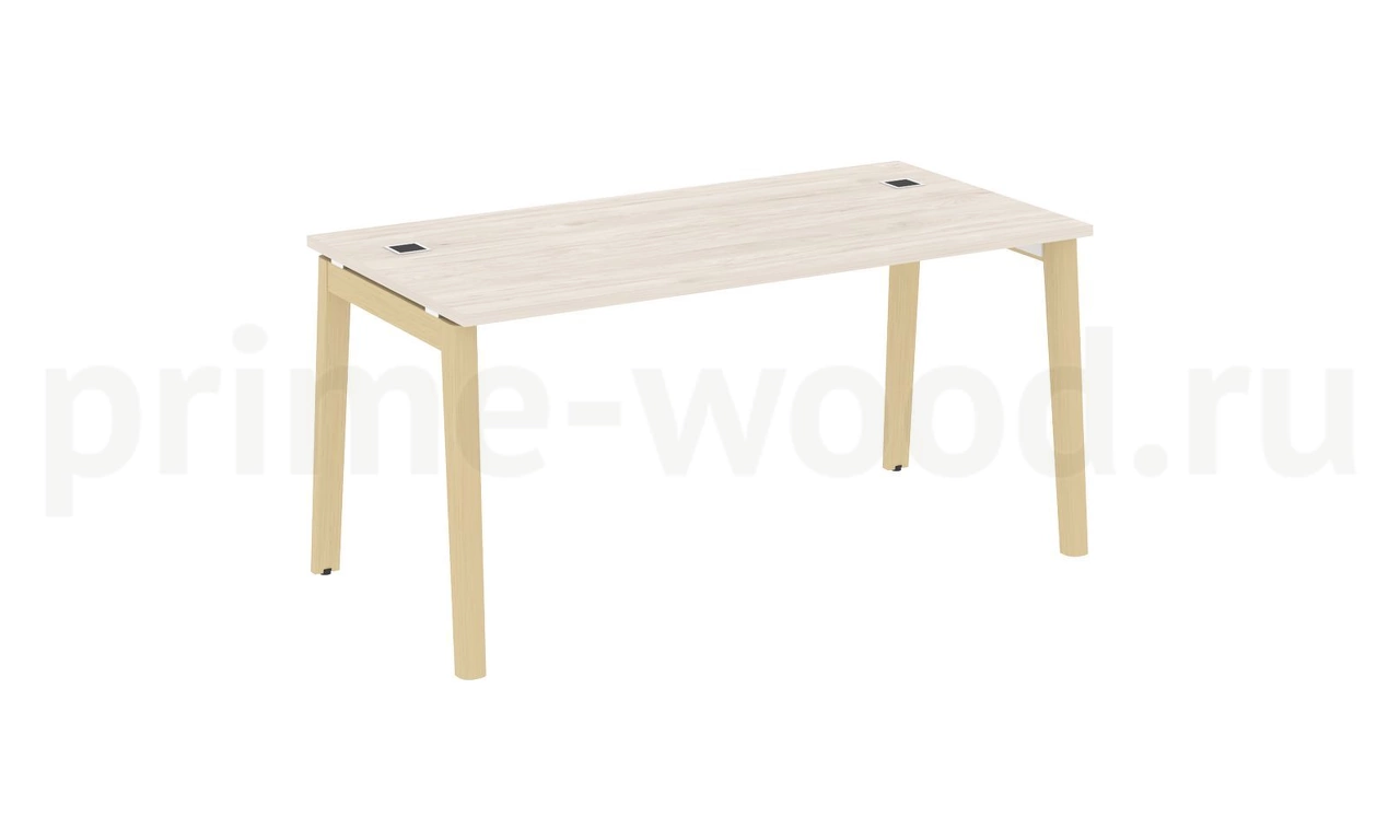 Стол рабочий руководителя, опоры - массив дерева ONIX WOOD DIRECT 158x80x75 - фото 5