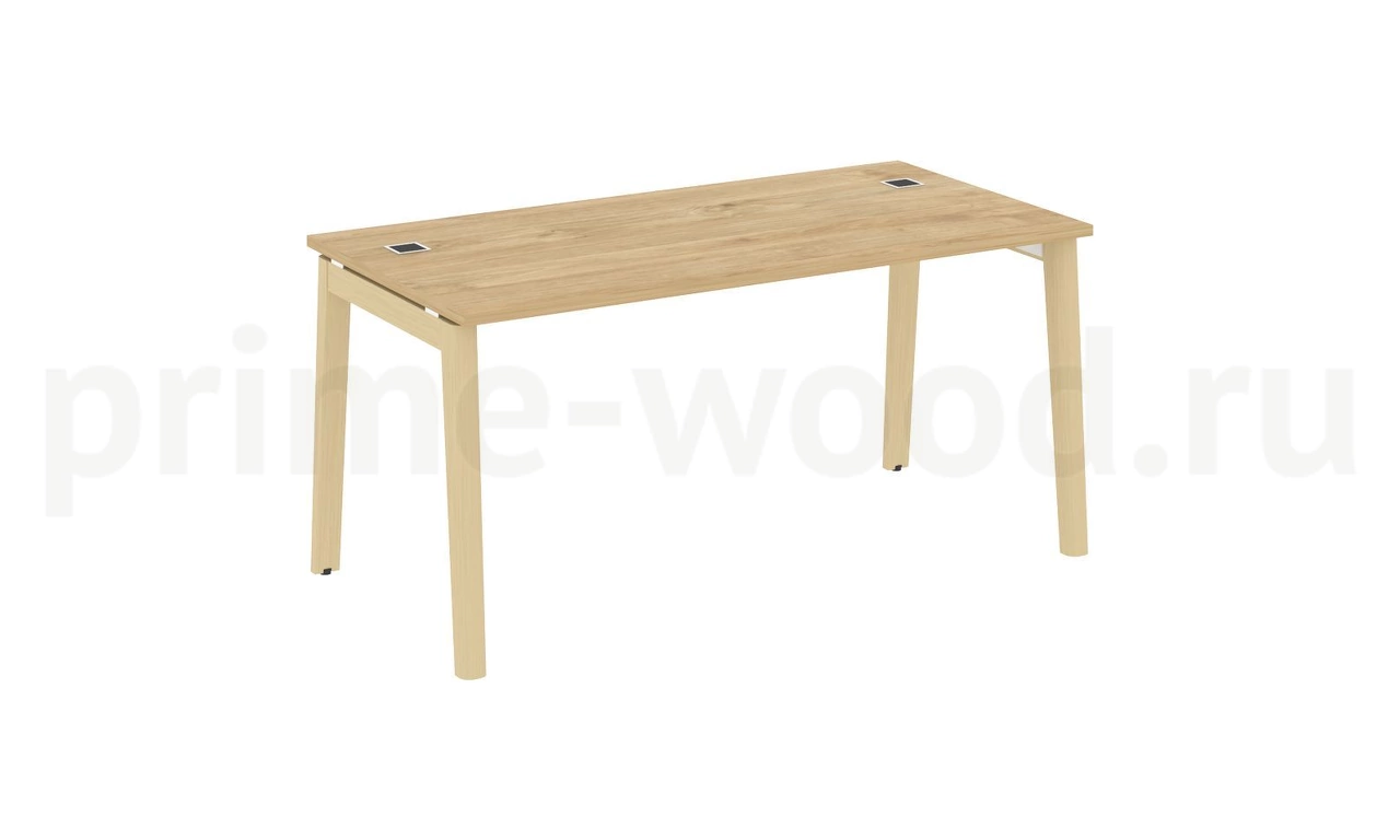 Стол рабочий руководителя, опоры - массив дерева ONIX WOOD DIRECT 158x80x75 - фото 9